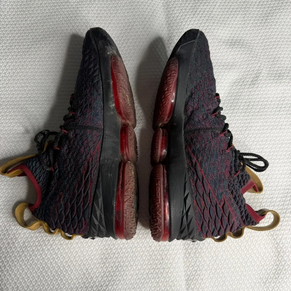 Nike LeBron 15 New Heights Dark Atomic Teal Team Red 897648-300 Mens 11.5